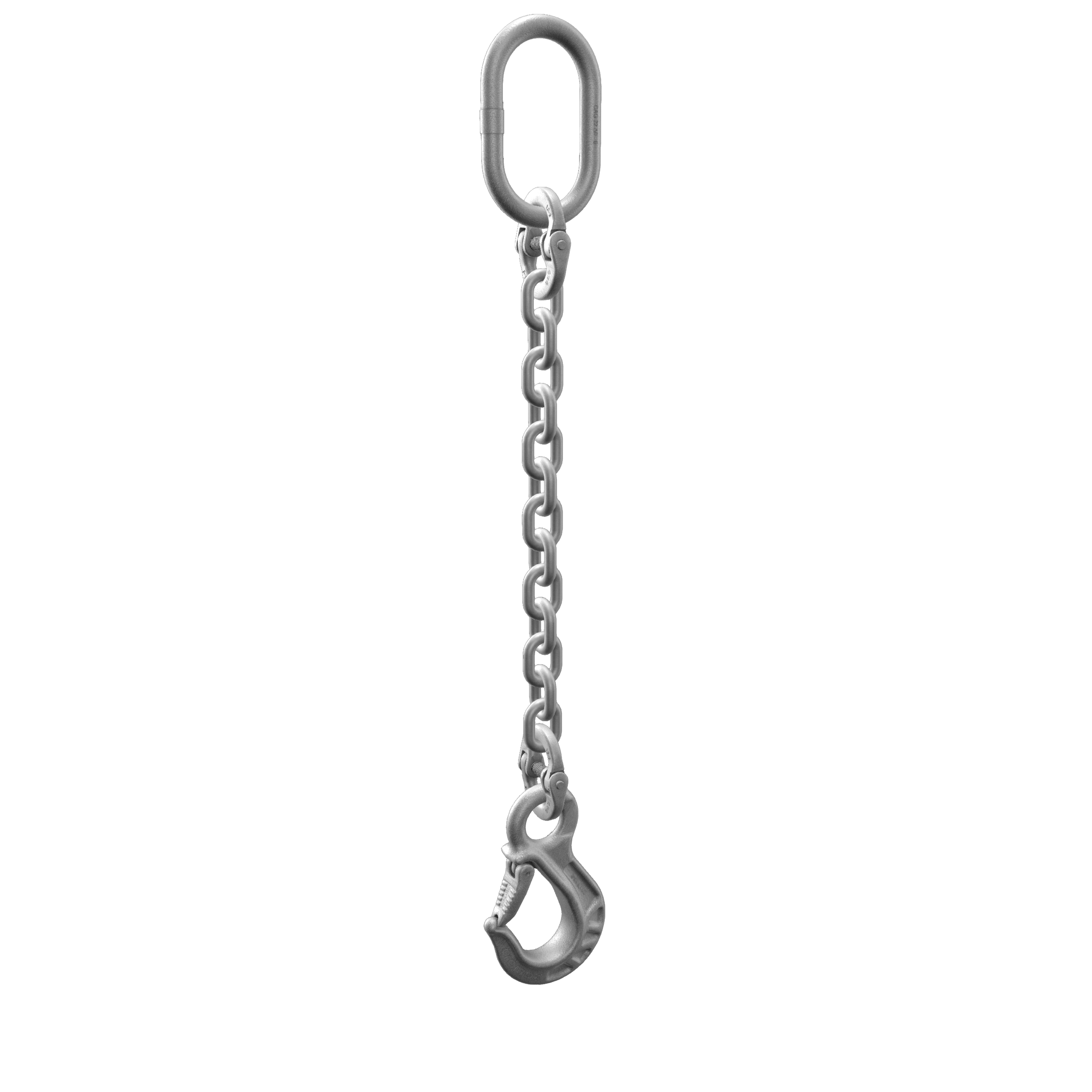 Single-leg Chain Sling - Mechanical assembly w/ Connecting Link - Sling Hook (eye)