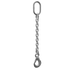 Single-leg Chain Sling - Mechanical assembly w/ Connecting Link - Safety (Self-locking) Hook (eye)