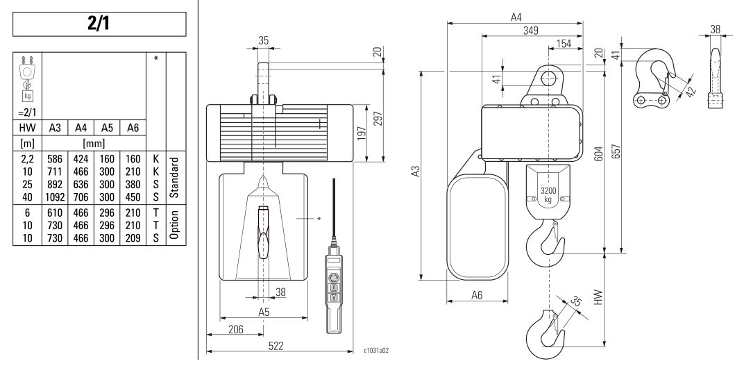 Stahl ST Electric Chain Hoist (3200Kg)