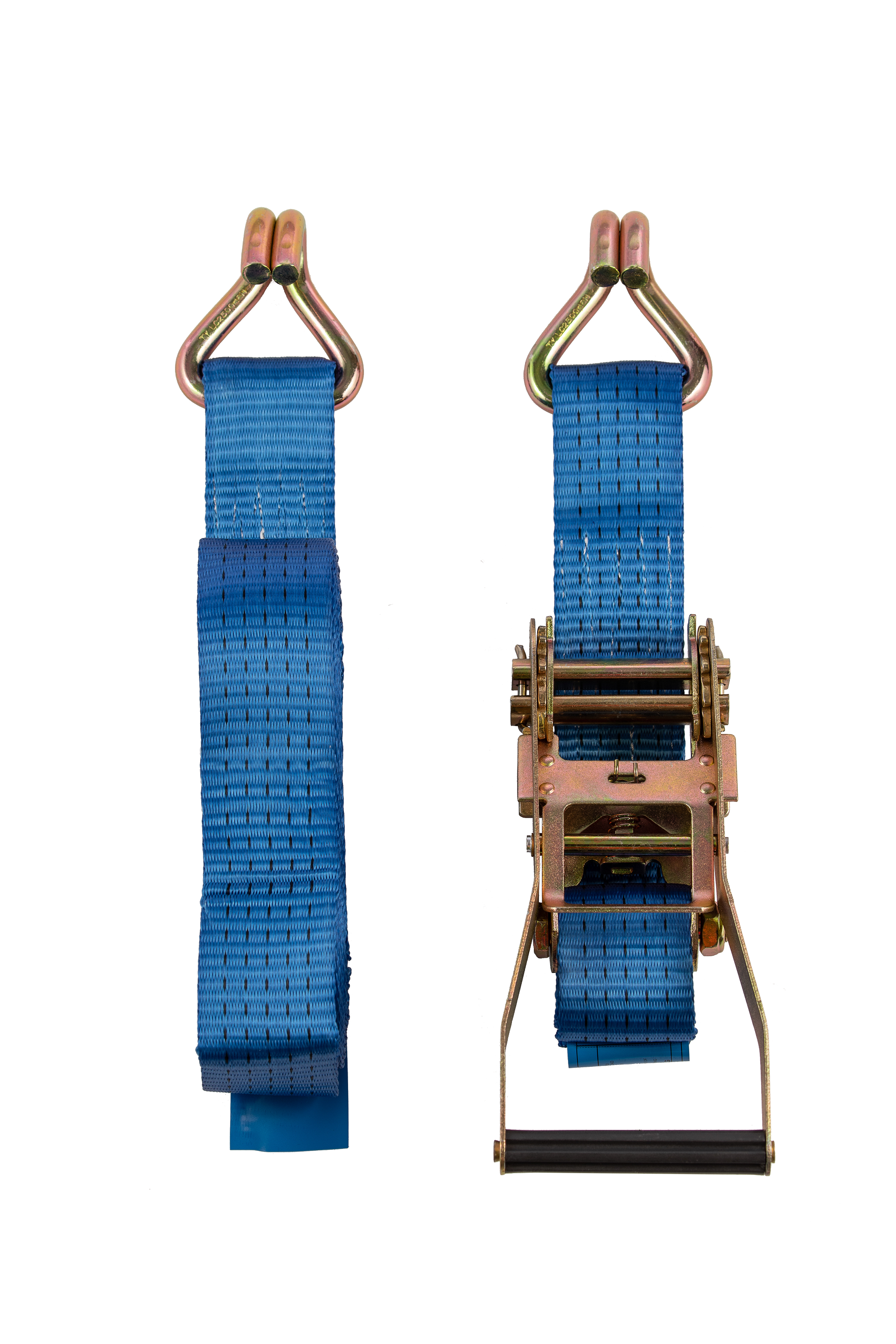 Ratchet Lashing Assembly with Claw Hooks (Blue)
