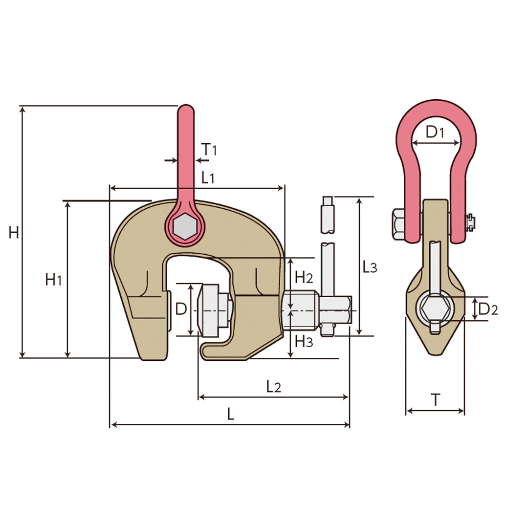SCC Screw Cam Clamp