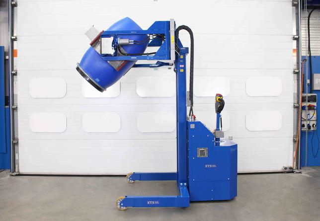 STS Power Drive Power Clamp Drum Rotator/Tipper (Pneumatic)