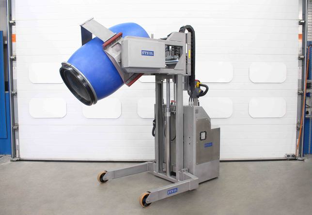 STS Power Drive Power Clamp Drum Rotator/Tipper (Electric) Stainless Steel
