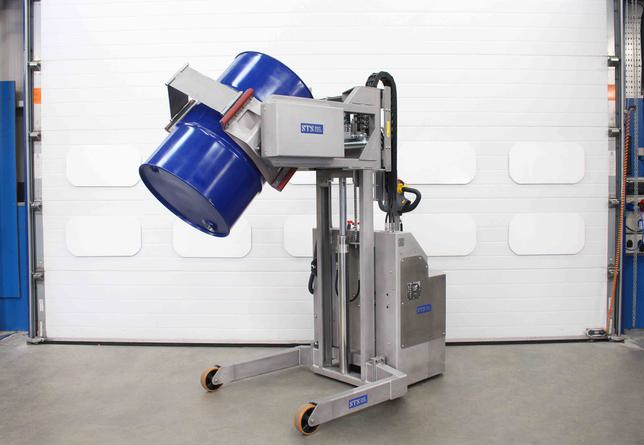 STS Power Drive Power Clamp Drum Rotator/Tipper (Electric) Stainless Steel