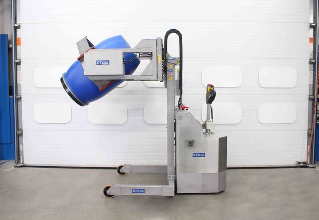 STS Power Drive Power Clamp Drum Rotator/Tipper (Electric) Stainless Steel