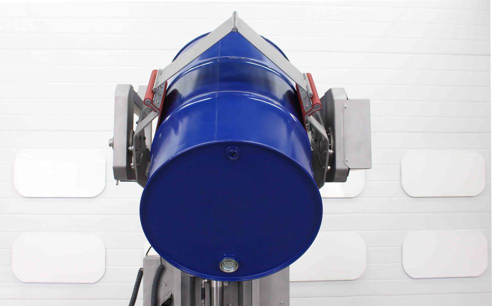 STS Power Drive Power Clamp Drum Rotator/Tipper (Electric) Stainless Steel