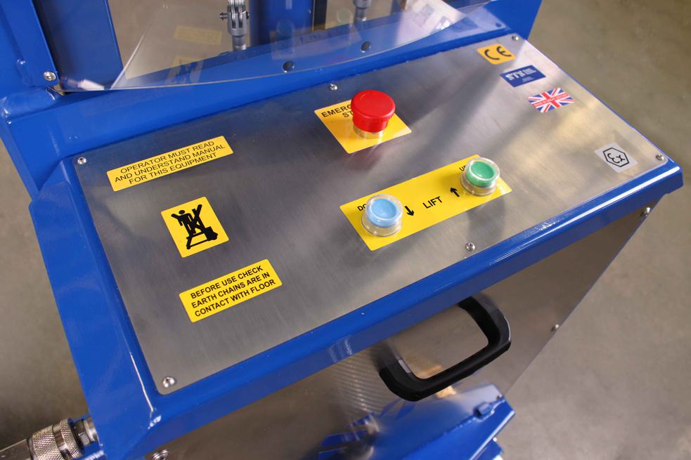 STS ATEX Straddle Stacker with Weighing System