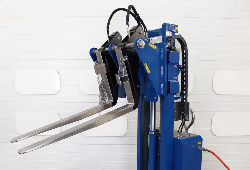 STS ATEX Stacker Truck, Tilting Forks