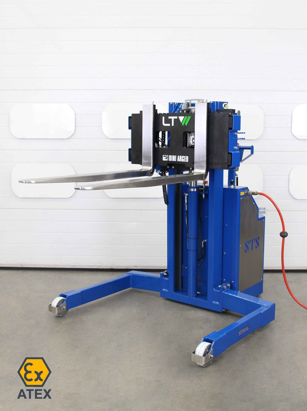STS ATEX Power Drive Stacker with Weighing System