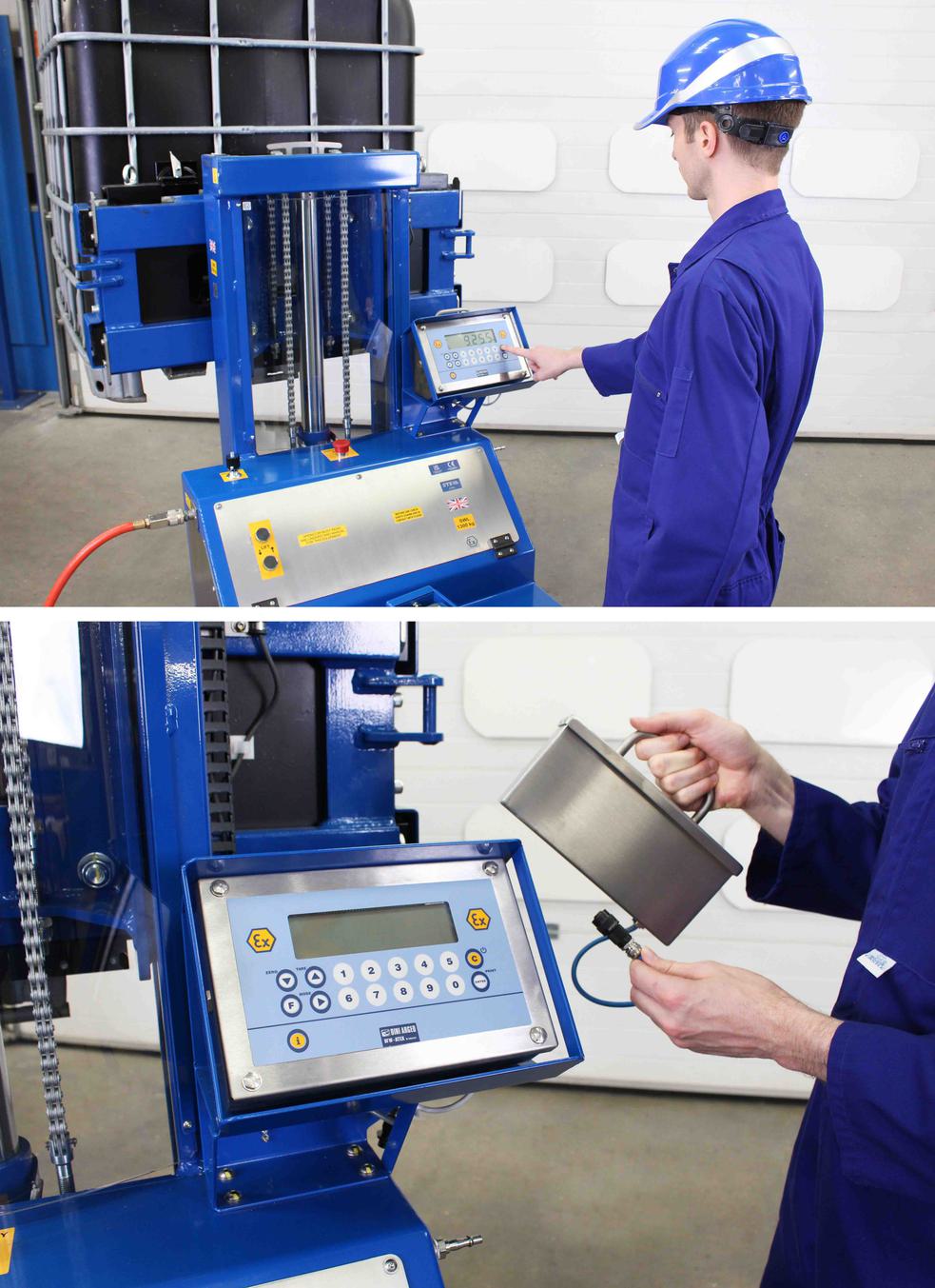 STS ATEX Power Drive Stacker with Weighing System