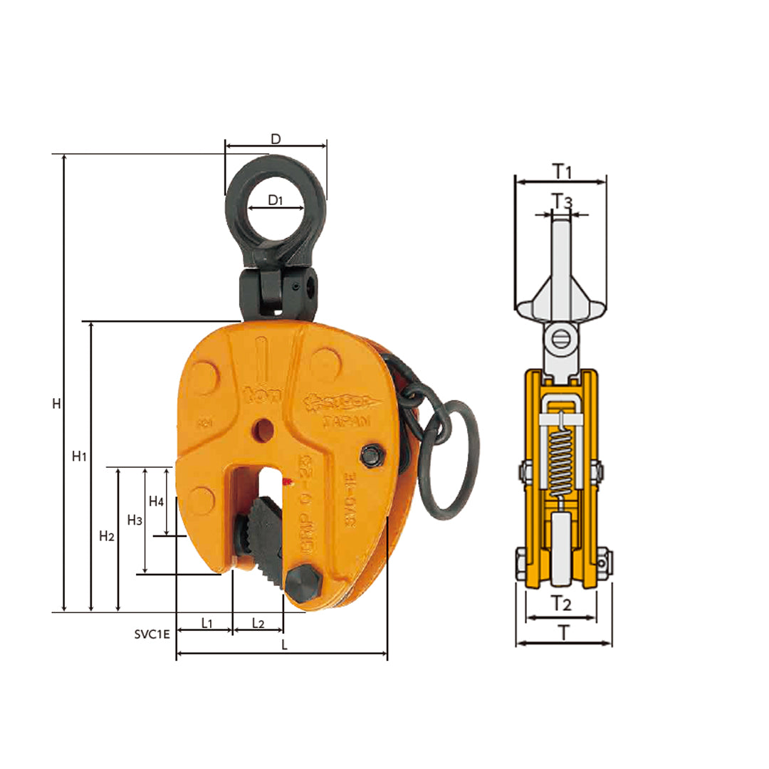 SVC-E Vertical Lifting Clamp