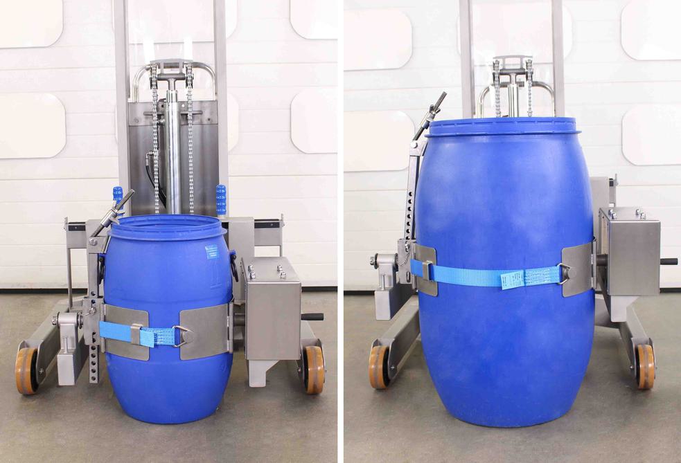 STS Universal Drum Rotator/Tipper (Manual) Stainless Steel