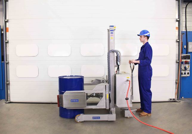 STS Power Clamp Drum Rotator/Tipper (Pneumatic) Stainless Steel