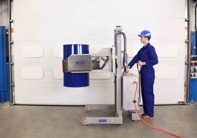 STS Power Clamp Drum Rotator/Tipper (Pneumatic) Stainless Steel
