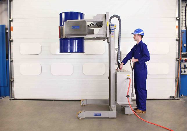 STS Power Clamp Drum Rotator/Tipper (Pneumatic) Stainless Steel
