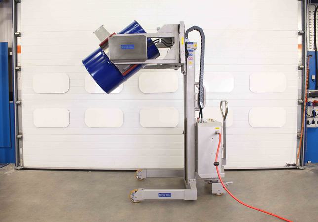STS Power Clamp Drum Rotator/Tipper (Pneumatic) Stainless Steel