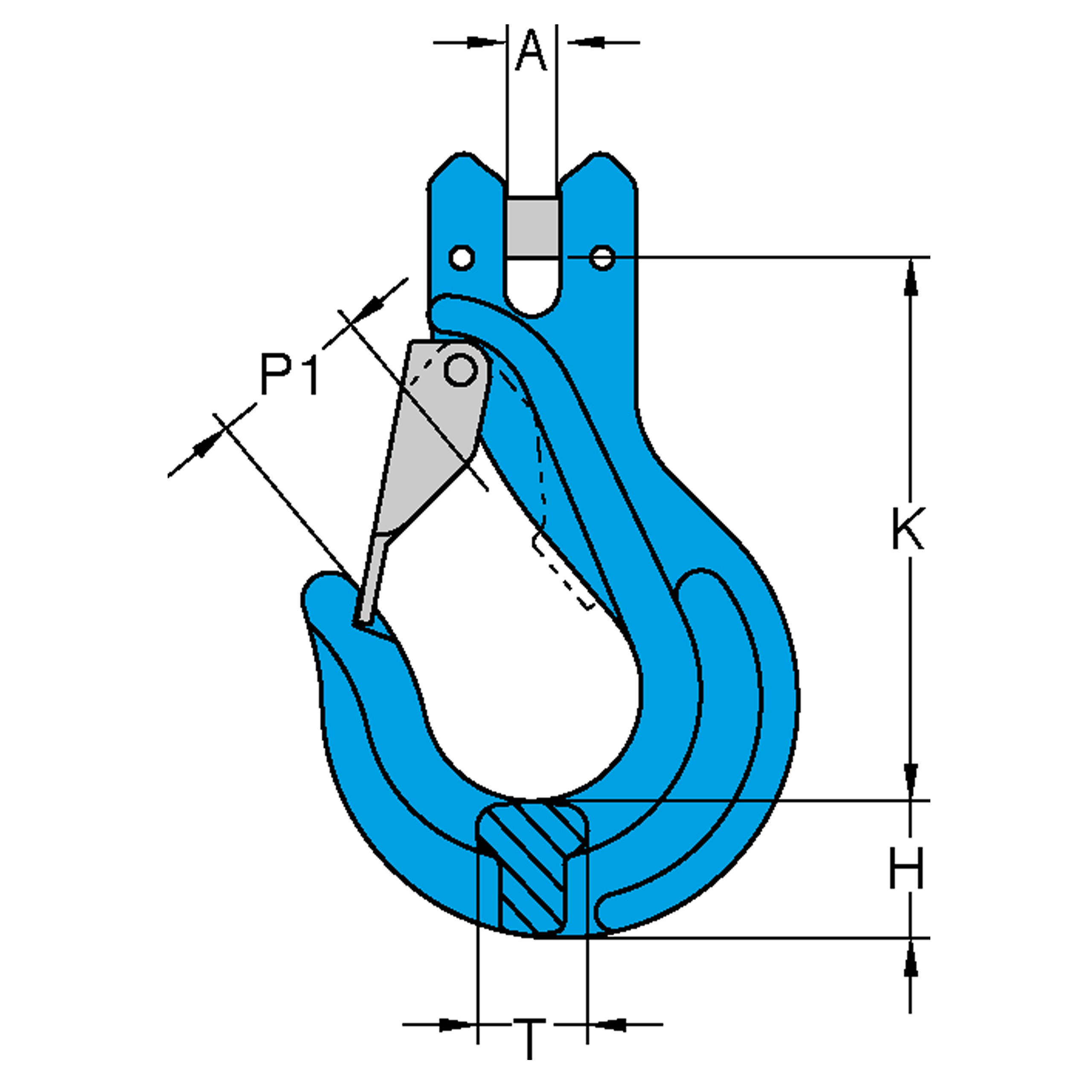 X-043/S G100 Clevis Sling Latch Hook