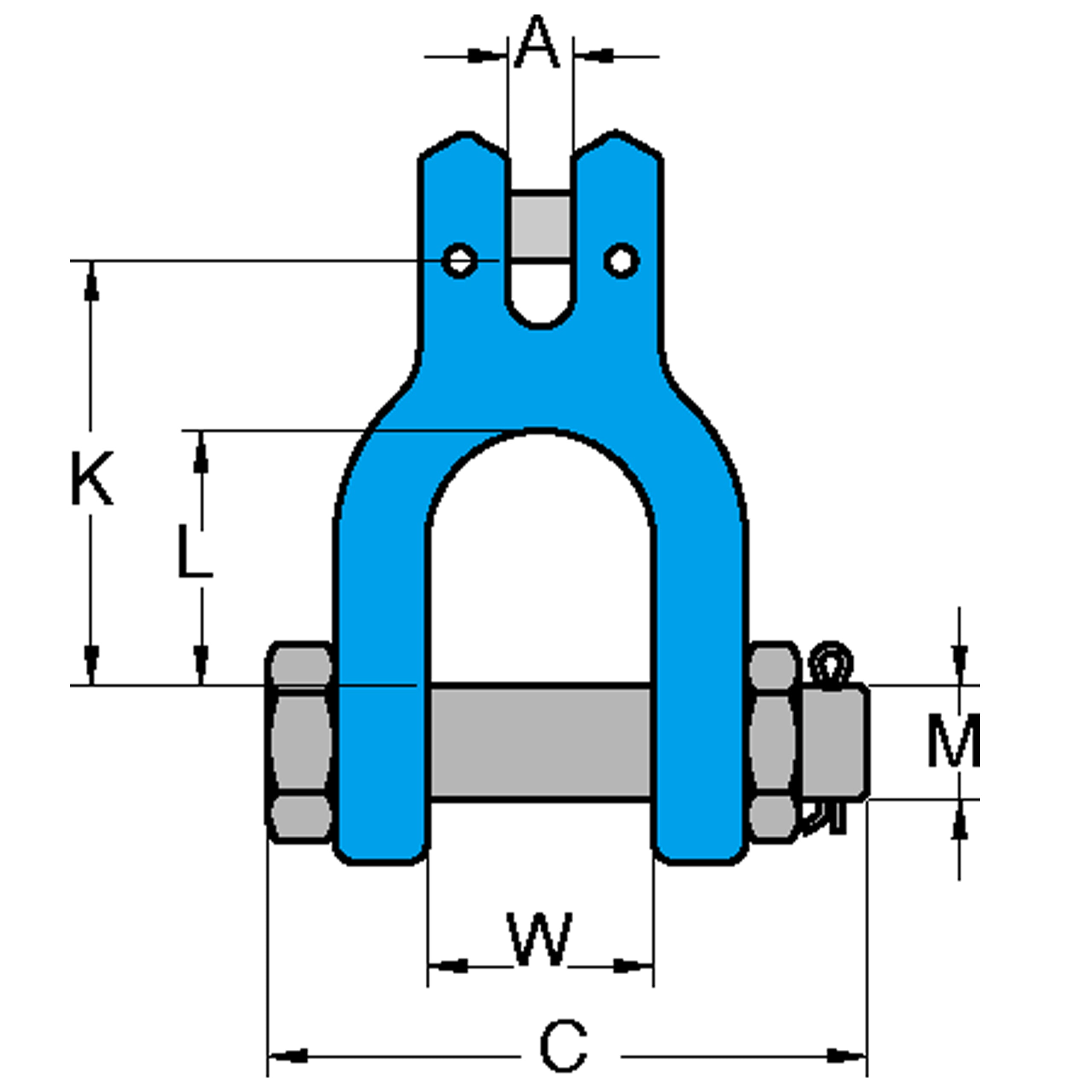 X-066 G100 Clevis Shackle