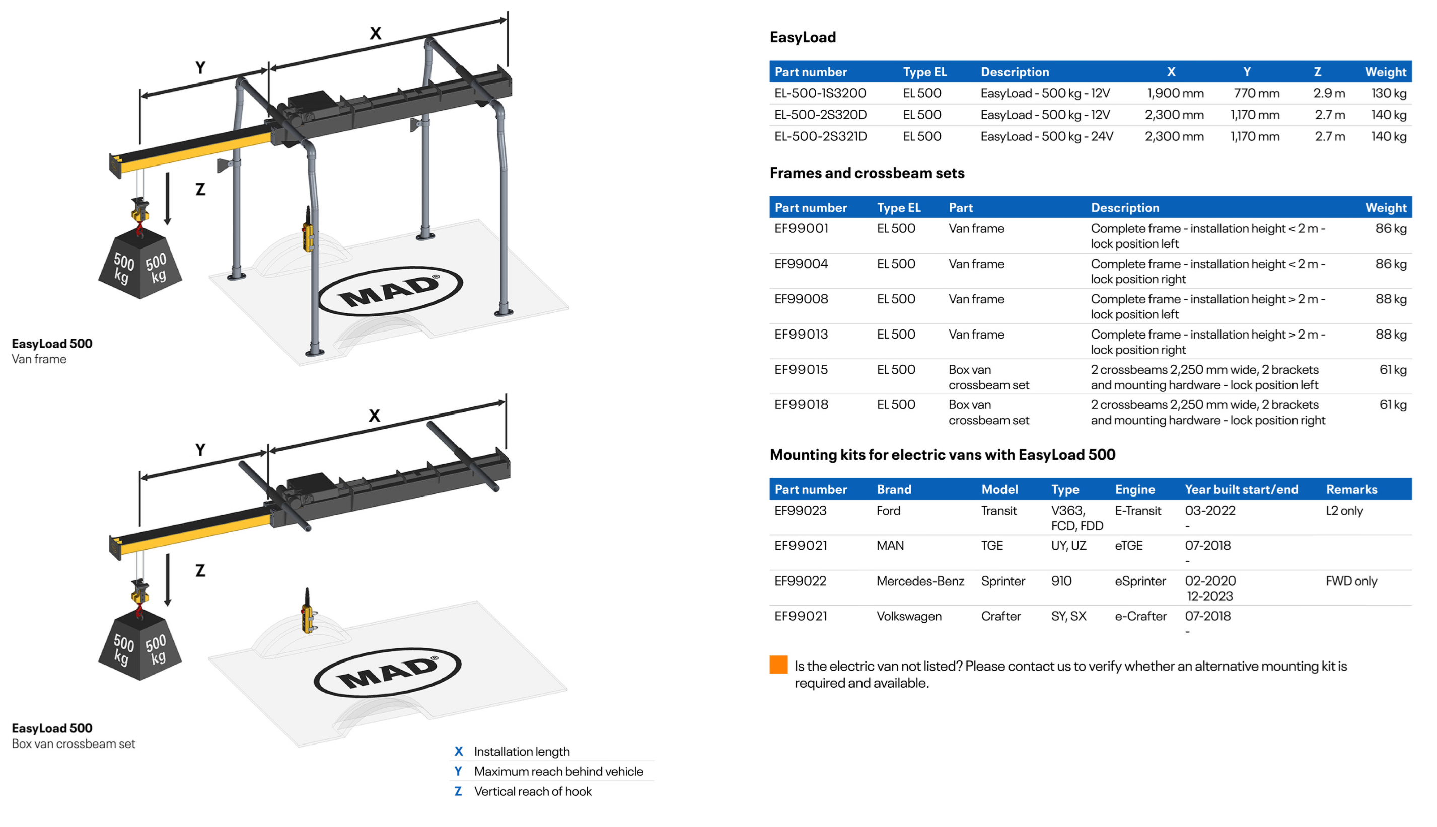 EasyLoad 500 Van Crane