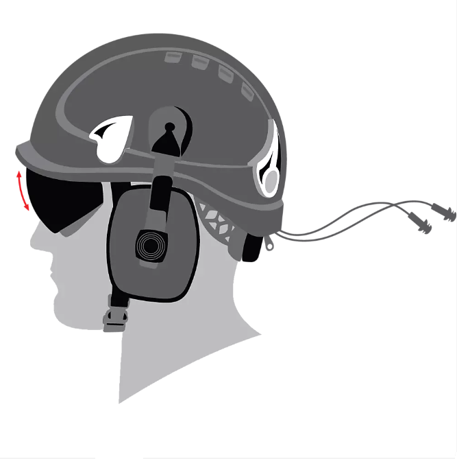Tractel TR2000 helmet with 4 point chinstrap