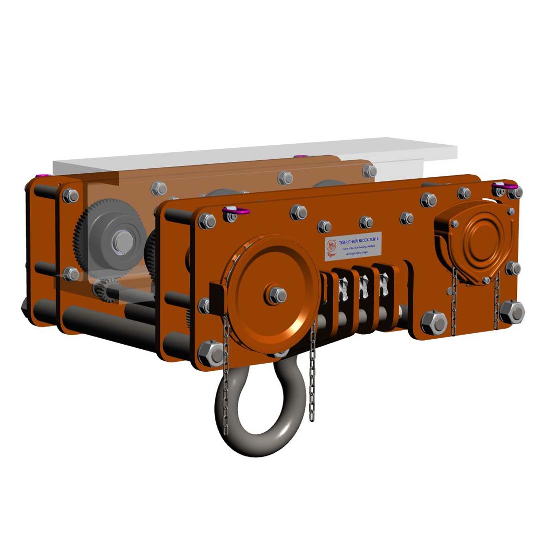 Ultra Low Headroom Combined Chain Block and Trolley